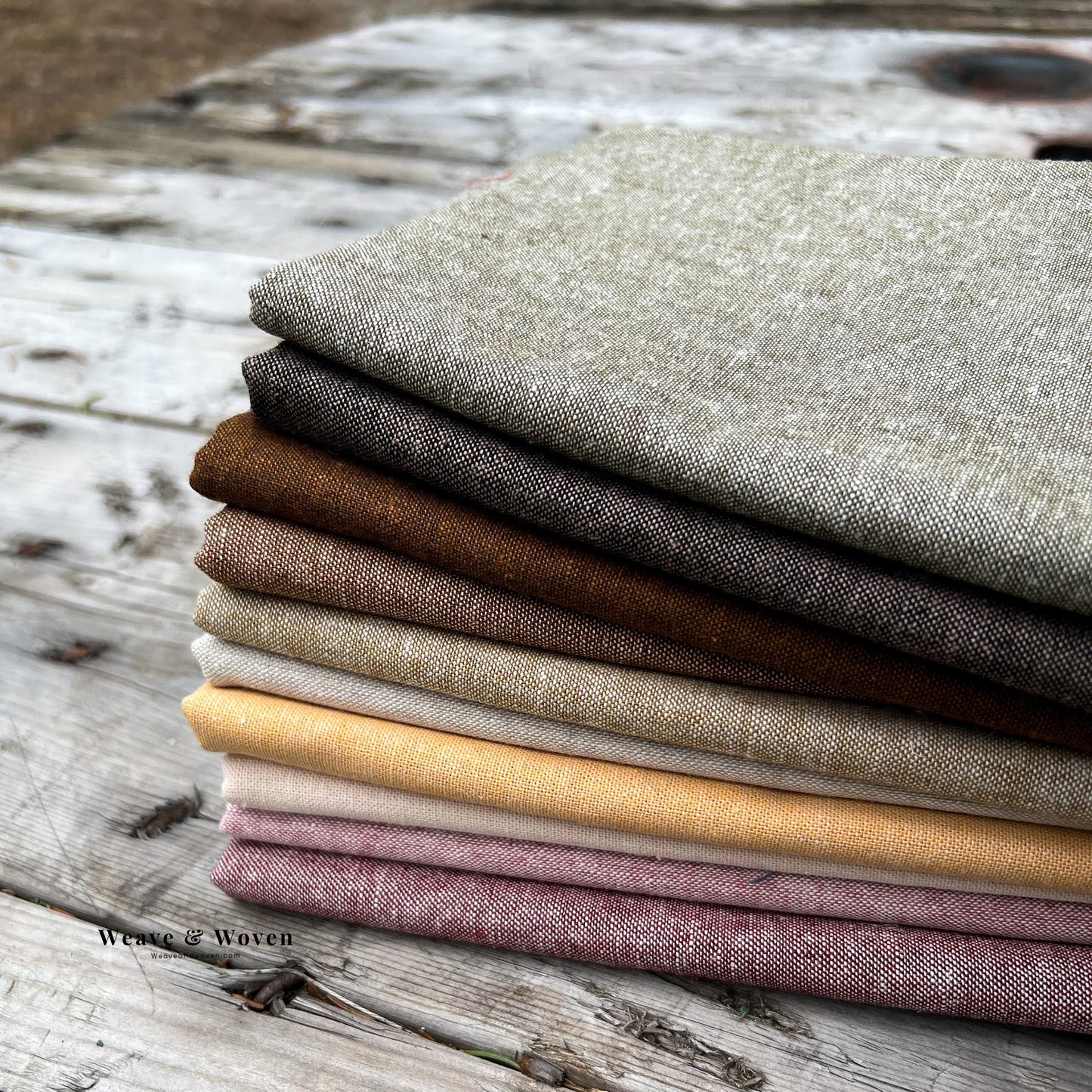 Primaveral Texture Bundle| Essex Yarn Dye | Fat Quarter Bundle