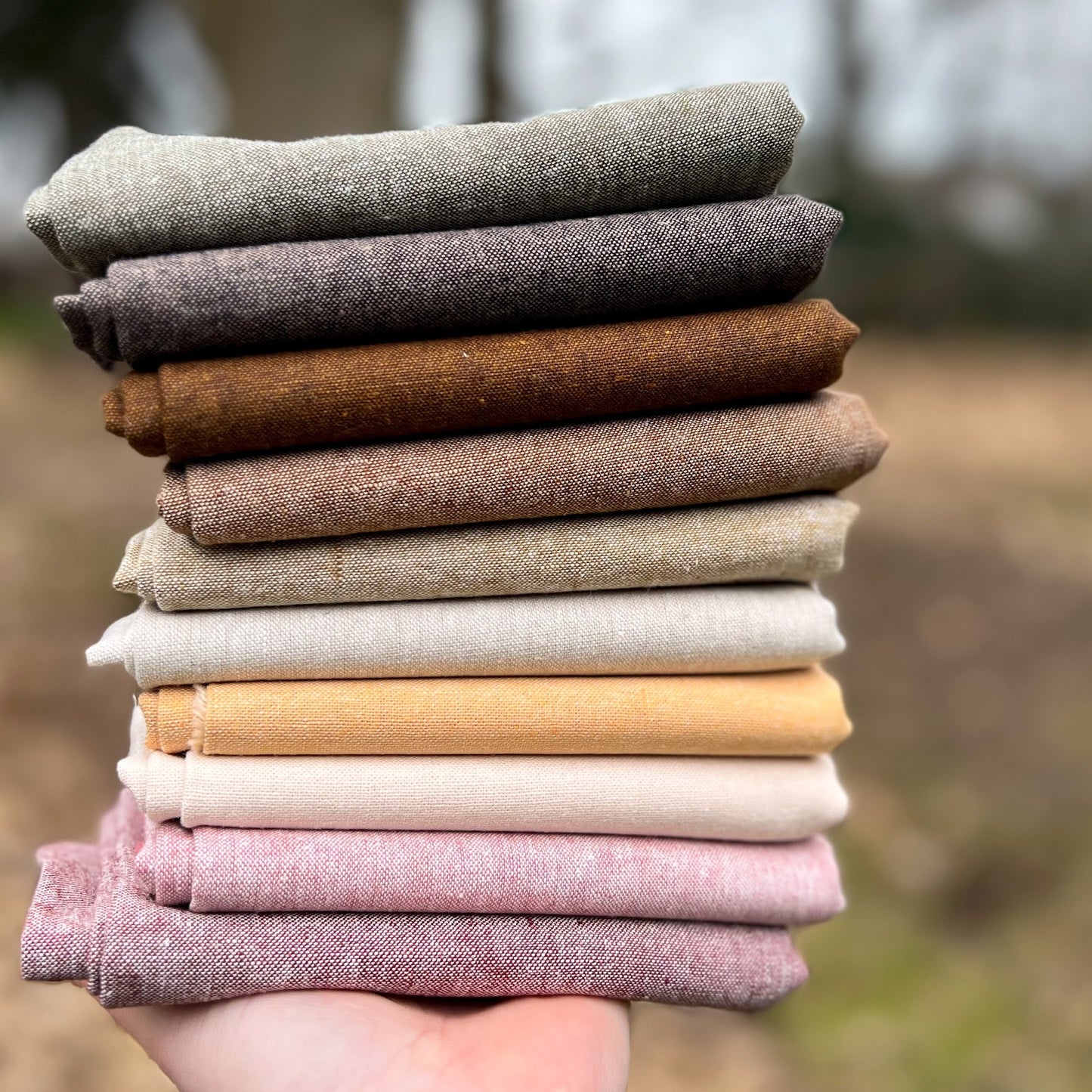 Primaveral Texture Bundle| Essex Yarn Dye | Fat Quarter Bundle