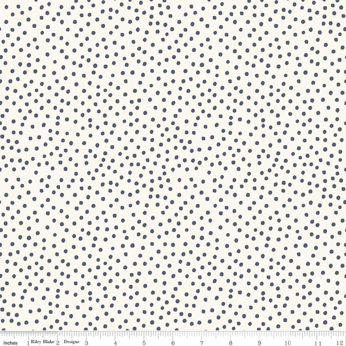 Gingham Foundry Dots on Cream - Weave & Woven