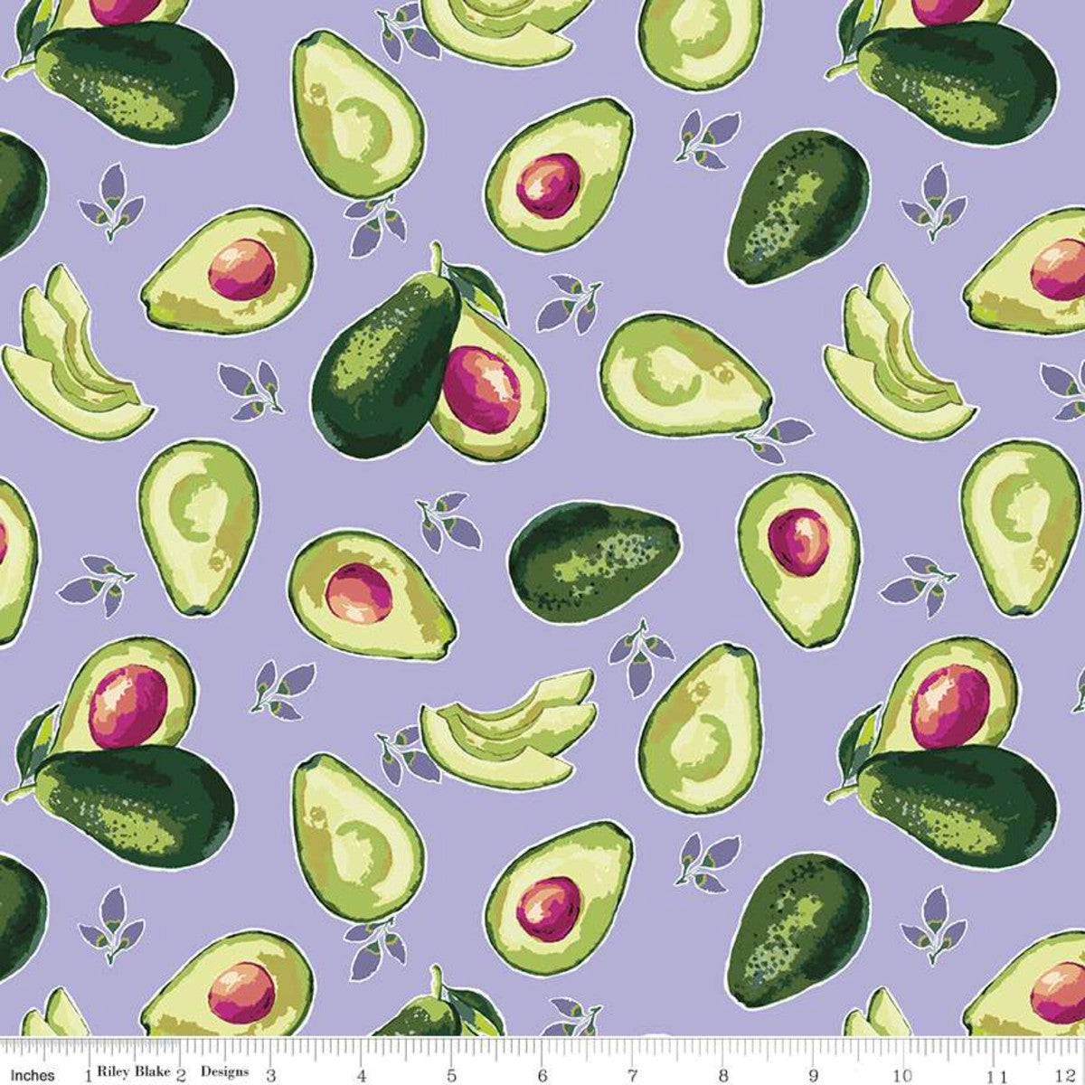 Lucy June Avocados on Lilac - Weave & Woven