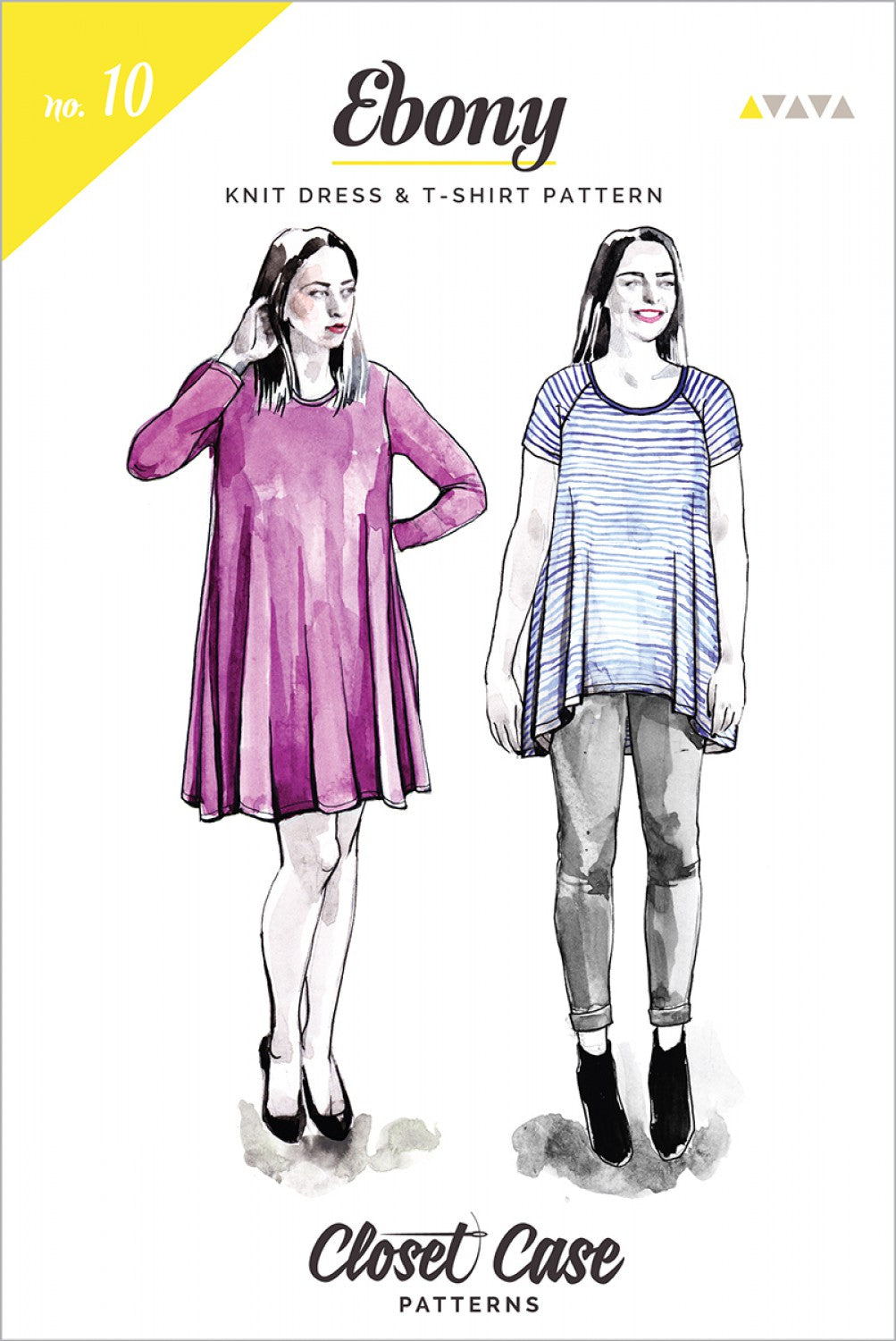 Ebony Knit Dress & T-Shirt Pattern - Weave & Woven