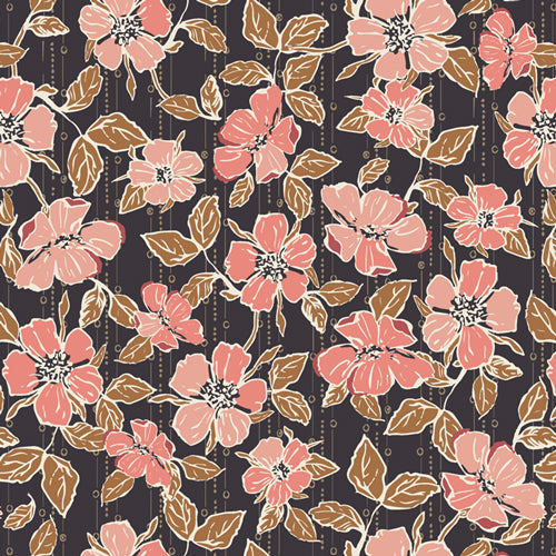 Crafted Blooms in Cacao - Weave & Woven
