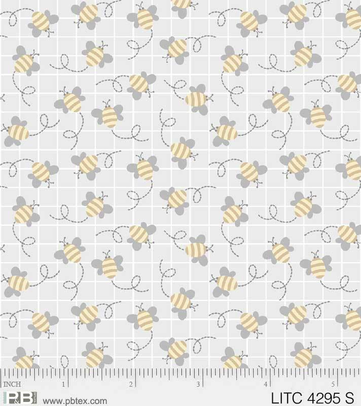 Little Bees on Grey - Weave & Woven
