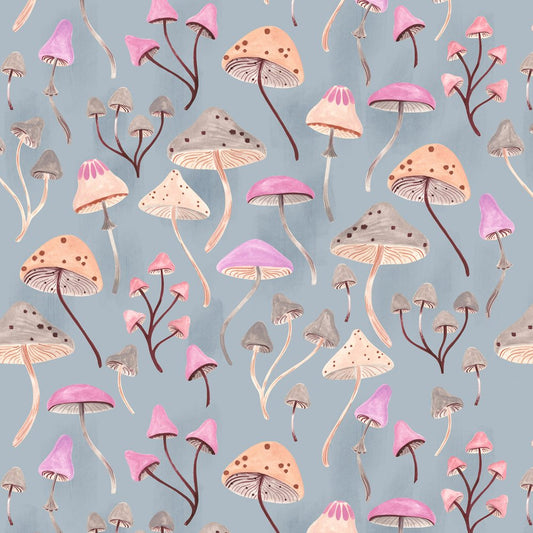 Mushrooms on Slate Grey | Remnant 16"