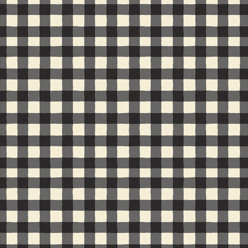 Small Plaid of My Dreams in Snow - Weave & Woven