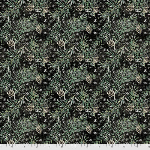 Pine Boughs in Black - Weave & Woven