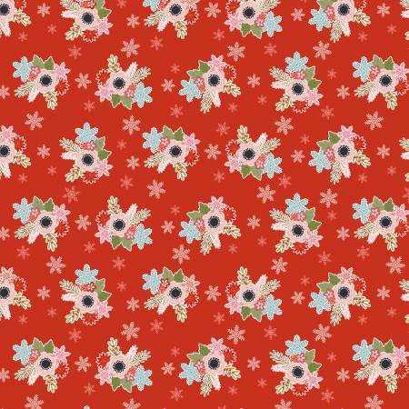 Red flowers in Snow - Weave & Woven