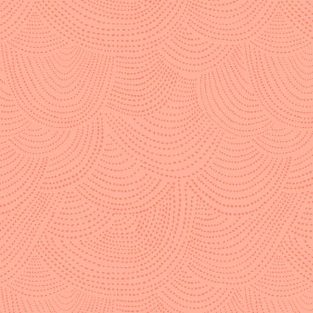 Scallop Dots in Melon - Weave & Woven
