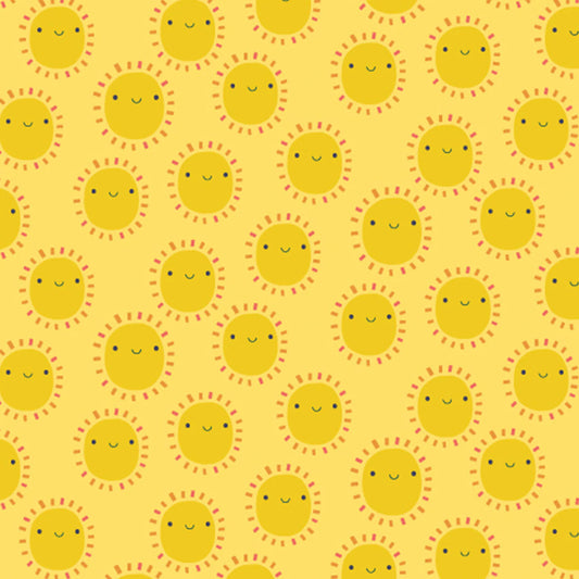 Happy Sun On Yellow - Weave & Woven