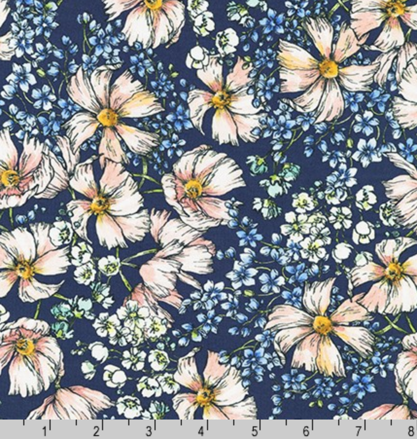 Blue Jay Floral | Lawn - Weave & Woven