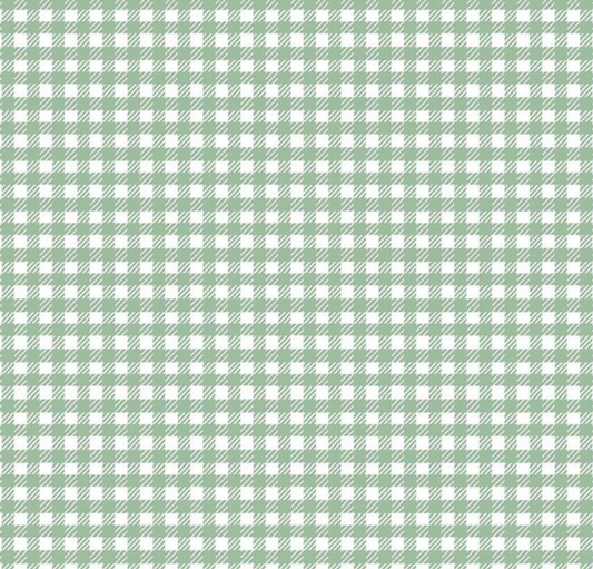 Hidden Cottage Gingham in Seafoam - Weave & Woven