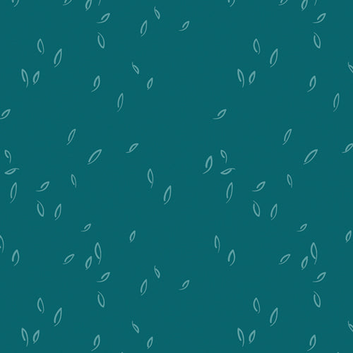 Dancing Leaves on Teal - Weave & Woven
