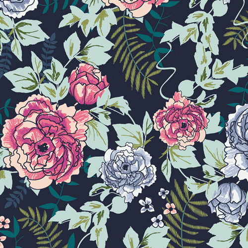 Everblooming Camellias in Dim | Remnant 11" - Weave & Woven