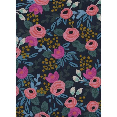 Rosa Floral in Navy | Canvas - Weave & Woven
