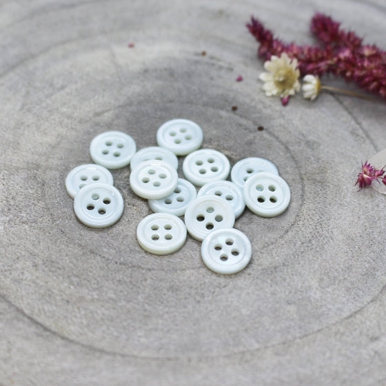 Bliss Buttons in Sage | 9mm - Weave & Woven