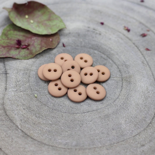 Classic Matte Buttons in Maple | 10mm - Weave & Woven