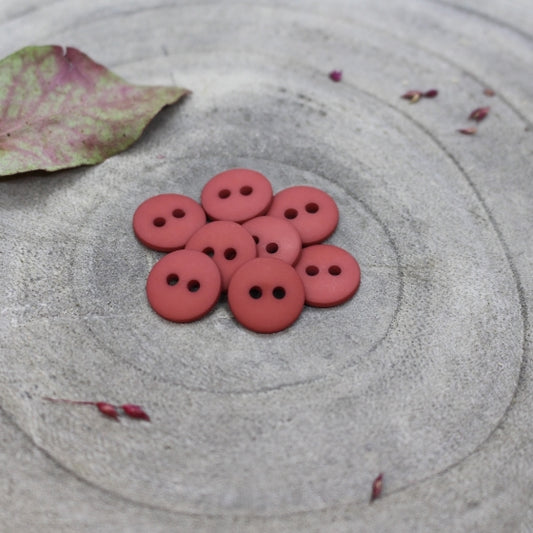 Classic Matte Buttons in Terracotia | 12mm - Weave & Woven