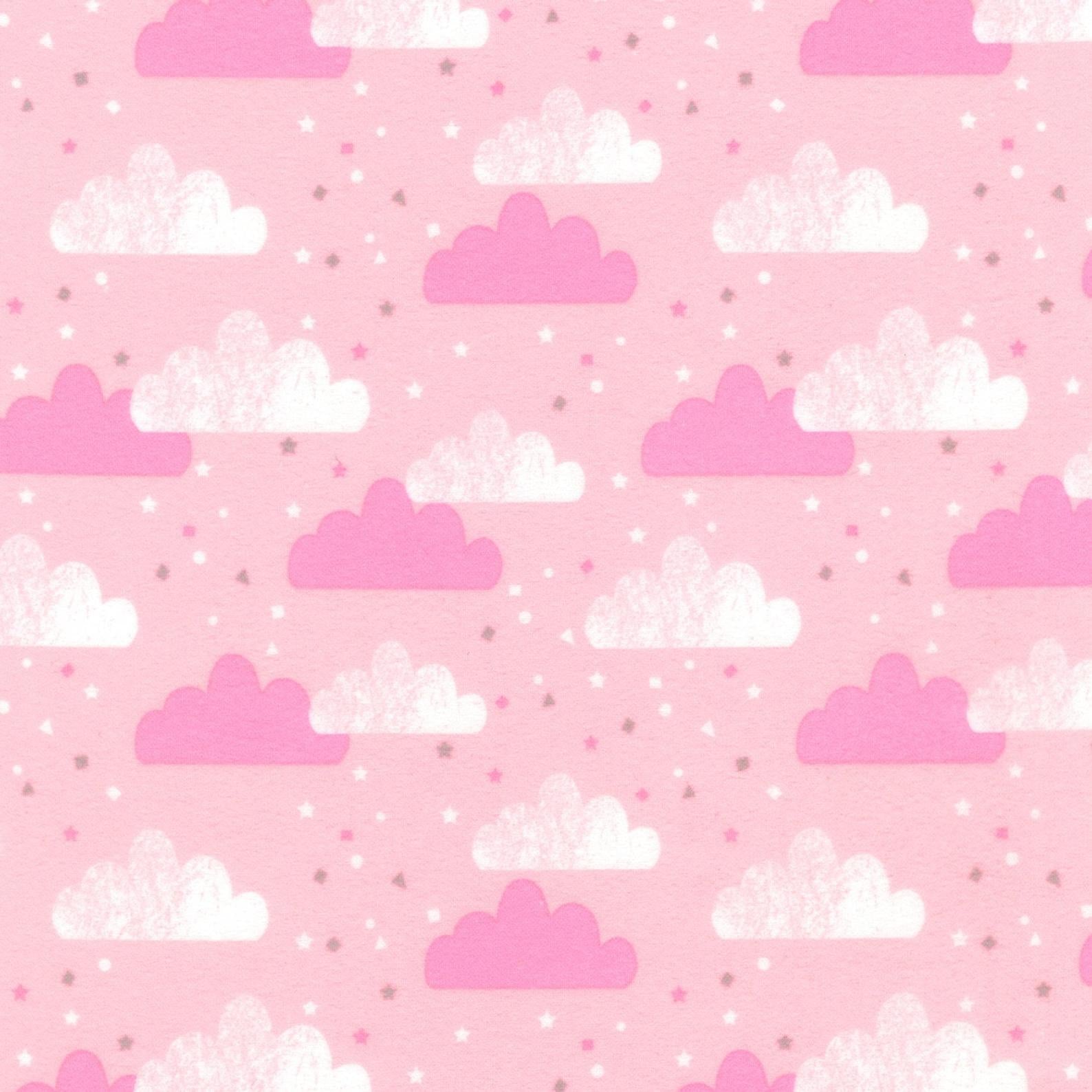 Pink Clouds | Flannel - Weave & Woven