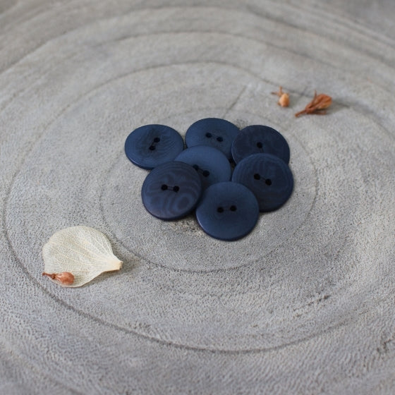Palm Buttons in Midnight | 15mm - Weave & Woven