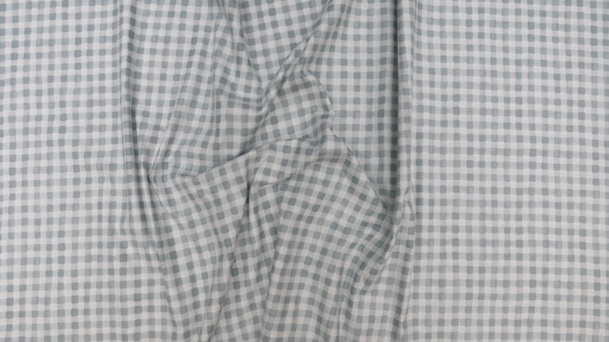 Painted Gingham in Slate - Weave & Woven