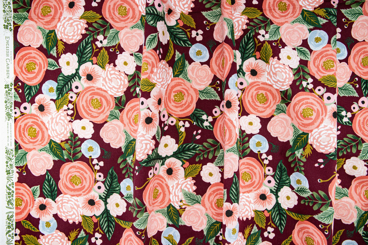 Juliet Roses in Burgundy | Canvas - Weave & Woven