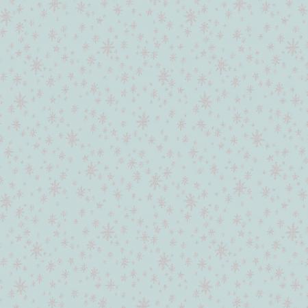 Starry Night on Mint | Metallic Silver - Weave & Woven