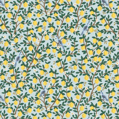Lemon Grove on Mint | Metallic - Weave & Woven