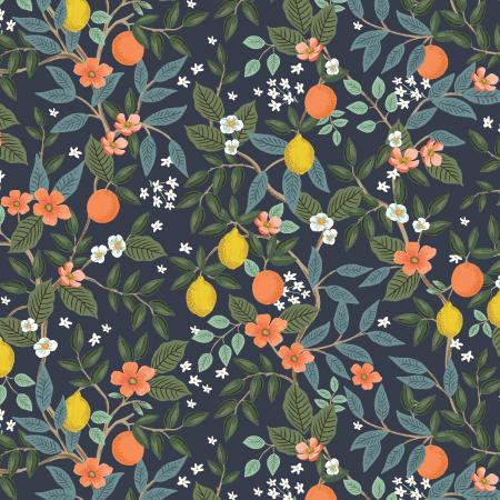 Citrus Grove on Navy - Weave & Woven