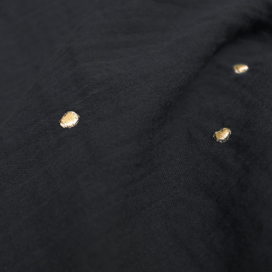 Stardust in Black | Double Gauze - Weave & Woven